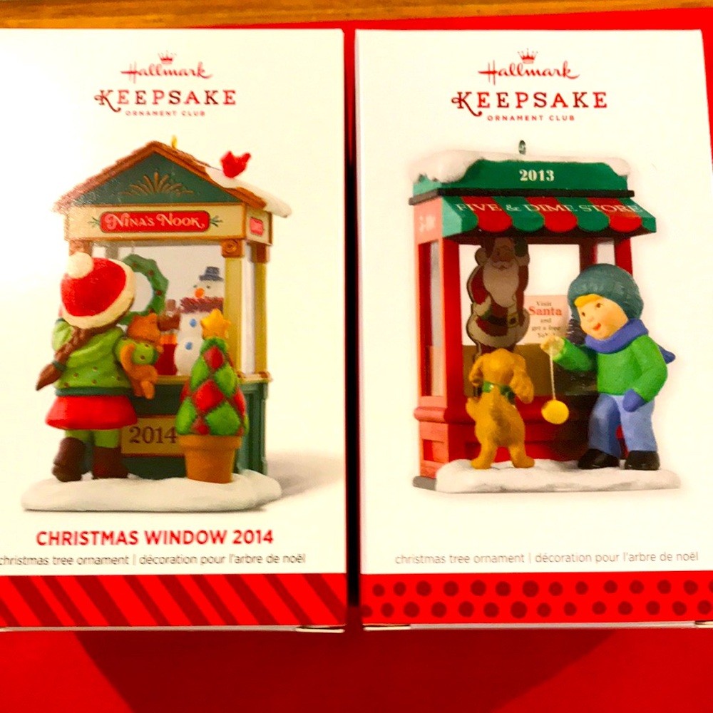 Hallmark keepsake ornament Christmas window series 2013 2014